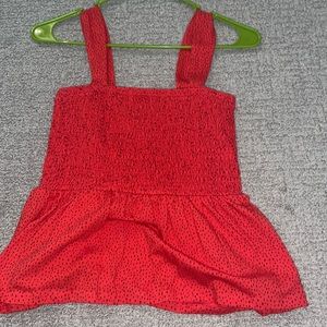 red dress up tank